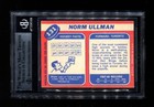 1968-69 Topps Norm Ullman  131 Maple Leafs Signed Auto Beckett Bas