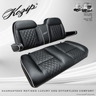  kozip  Ezgo Txt 1996-present Golf Cart Front Seat backrest Cushion Set  black 