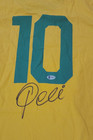 Brazil Pele Signed Soccer Custom Jersey Autographed Auto Back Beckett Bas Coa
