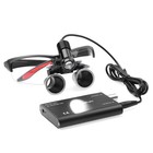 Dental Loupes 3 5x Binocular Magnifier With Headlight 5w Led Metal Box Black Us