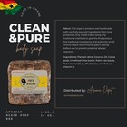 Raw African Black Soap 1 Lb  Bar Organic 100  Natural Pure Unrefined From Ghana