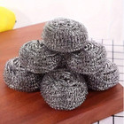 6 Pcs Stainless Steel Scourers Rust-resistant Scrubbers For Dishes   Pans