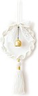 Boho Macrame Wall Hanging With Gold Bell   Tassel - Handmade Woven Dream Catc   