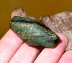 Ancient Serpentine Excavated Stone Bead Collected In Nigeria  African Trade