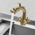 Antique Kitchen Sink Faucet Sprayer Mixer Tap Brass For Bar  Kitchen  Bathroom