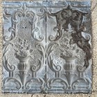 Antique Metal Tin Ceiling Tile 24    X 24  Salvaged Vintage 