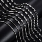 Stainless Steel Rolo Chain     Hip-hop Style     Fashion Gift For Men And Women