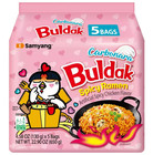 Samyang Spicy Chicken Noodle Carbonara Flavor Ramen  4 58 Oz  5 Serving  3 Pack 