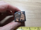 Vintage Letterpress Printing Block Man Hunter  Holding Shot Gun Or Rifle