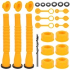 3 Pack Gas Can Spout Replacement Universal Fuel Cans Nozzle Kit 1 2 5 10 Gallon