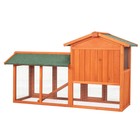 61  Wooden Chicken Coop Hen House Rabbit Wood Hutch Poultry Cage Habitat