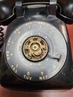 Antique Black Desk Telephone Rotary Dial Bell Systems Western Electric Read