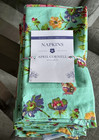 Set Of 12 April Cornell Floral Dinner Napkins Turquoise  Pink  Purple  Green Nwt