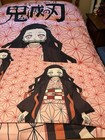 Kamado Nezuko Twin Bedding Set Demon Slayer Zippered Duvet Cover 2 Pillow Covers