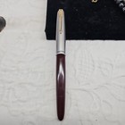 Rare Fountain Pen Parker 51 Vacumatic Blue Diamond In Brown Resin   Gold Pl 