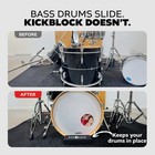 Kickblock Bass Drum Anchor     World s Best Stopper For Creep Stage Black 