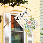Floral Spring House Flag 28x40 Inch Double Sided Outside  Welcome Seasonal Flowe