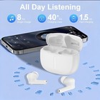 Audifonos Inalambricos Bluetooth 6 0 Auriculares Para Iphone Y Samsung  blanco 