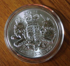 2021 Queen Elizabeth 2 Pounds Coat Of Arms Fine Silver  999 1 Oz Silver