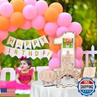 66pcs First Birthday Guest Book Alternative Wooden Guest Sign In Number 1 Sha