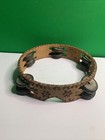 Antique Wooden Tambourin Unique Traditional Hand Drum 10 Double Jungles 10 In
