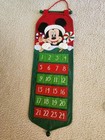 Mickey Mouse Advent Calendar Disney Home Decor Christmas Count Down Fabric Felt