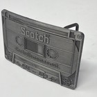 Rare Vintage 3m Scotch Cassette Tape Advertising Belt Buckle 1978