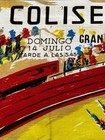 Vintage Plaza De Toros Monumental Tapestry Banner Cloth Flag 18  X 31 