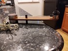 Danish Modern Mid Century Teak   Leather Table Lamp Eames Era