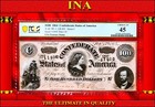  100 Confederate 1864 T-65 Pf-1 Cr-493 Us Obsolete Currency Civil-war Pcgs 45