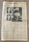 Vintage 1957 Issue Of The New York Times Nuclear Testing And Disarmament
