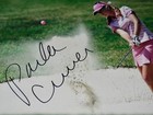Paula Creamer Autographed 8x10 Color Photo  framed   Matted  - Lpga 