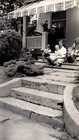 Original Old Vintage Antique Picture Family Lady Boys Girls Kids House Steps
