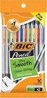 Bic Xtra-smooth Mechanical Pencils 0 7mm - 12 Pack  mpp101-blk 