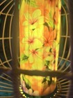 New Rattan Lamp  W  Yellow Led Synthetic Hawaiian Plumeria Smokin Tikis Oceanic