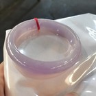 57mm Natural Icy Lavender Jadeite Jade Bangle Bracelet Wide Bracelet Bangle