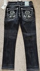 Rock Revival Men s Blue Embroidered Straight Leg Jeans  Brand New  Size 32x30   
