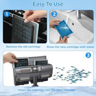 Qwakay Aquarium Filter Replacement Cartridge - 10 Pack Rite Size C Fish Tank Car