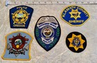 5 Piece Set Of Oregon Law Enforcement Police And Sheriff s Shoulder Patches 