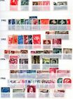 Romania 1930-1980 Collection Of 750  Stamps Organized By Year Of Issue