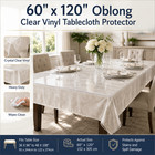 Heavy Duty Top Quality Clear Tablecloth Protector 60  X 120  Oblong