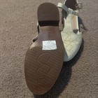 Clarks Somerset Women 8 5 M Cream Patent Leather T Strap Shoes Taylor Palm