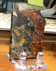 41 Gm Sericho Pallasite Meteorite  Slice From Kenya Stand Olivine Jal