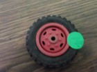 Vintage Wyandotte Truck One Tire And Red Wheel For Parts