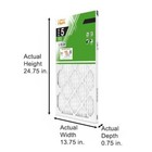 14 X 25 X 1 Standard Pleated Air Filter Fpr 5  3-pack  Air Filters Replacement