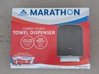 Marathon Combo Folded Paper Towel Dispenser  smoke Color 