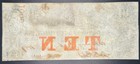 1859  10 Bank Of South Carolina Charleston Obsolete Note No 309 Paid Stamp
