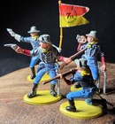 Vtg 1970s Britains Herald 7th Cavalry Set Of 4 Plastic Figures