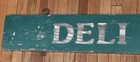 Vintage Deli Meats Wood Wooden 42  General Store Advertising Double Sided Sign