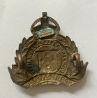 New Zealand Wwi 10th North Otago Rifles Cap Badge In Brass  Gaunt Made